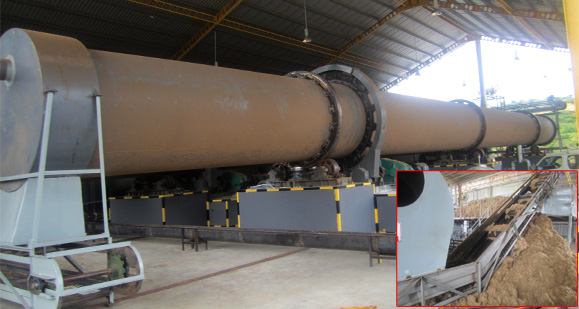 Oil Palm fiber rotary dryer plant in Malaysia
