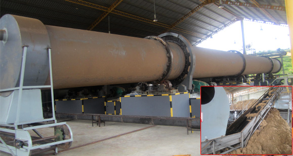 Oil Palm fiber rotary dryer plant